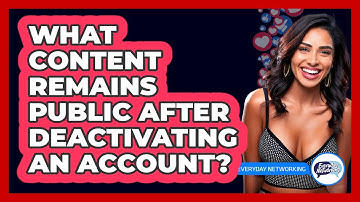 What Content Remains Public After Deactivating An Account?