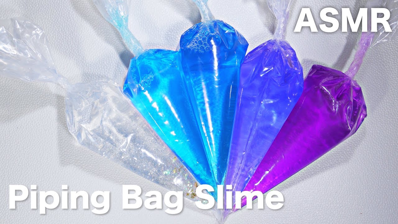【ASMR】 Making Slime With Piping Bag 【音フェチ】｜SORA MINI