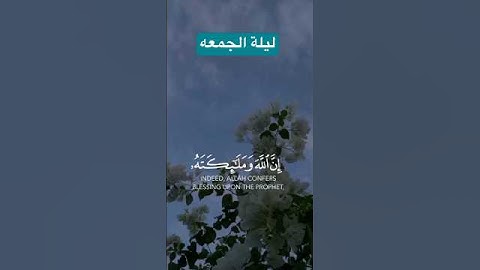 #قرآن #قران_كريم #سورة #تلاوة_خاشعة #الصلاة_على_النبي #ليلة_جمعة