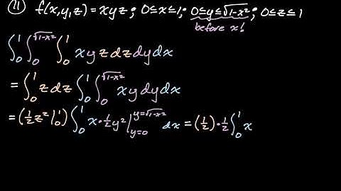 Triple Integrals over a General Region || Multivariable Calculus (Assignment 7, pt 2)