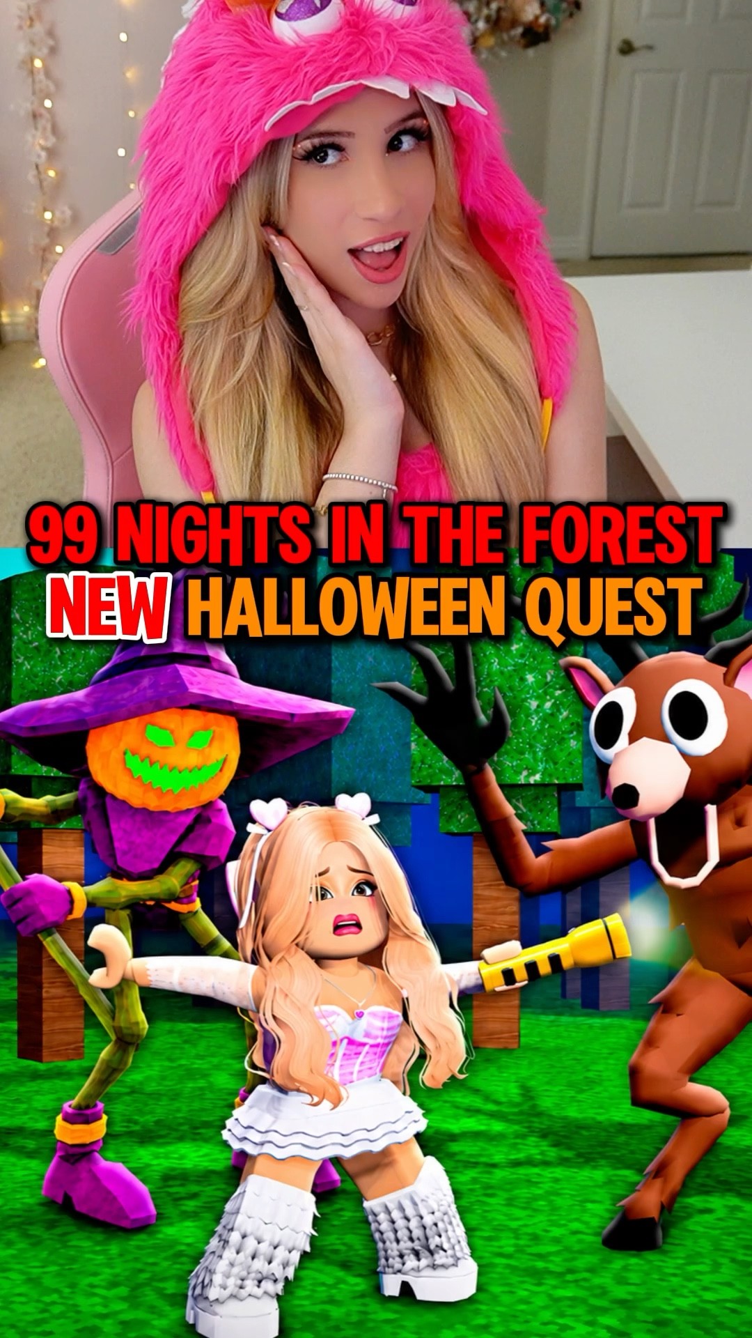 I COMPLETED The NEW “HALLOWEEN” QUEST in 99 NIGHTS IN THE FOREST