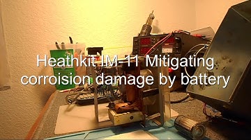 Heathkit model IM-11 VTVM mitigating Corroision