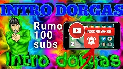 COMO FAZER UMA INTRO DORGAS 2D (KINEMASTER) LEIAM A DESCRIÇÃO