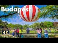 Budapest 🇭🇺 4K NEW Air Balloon Walking Tour at City Park