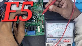 PEL DC Inverter AC E5 Error Code Solution: PCB Repairing by Ustad Babar Net Worth