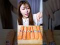 サーモンを世界のソースにディップして食べ比べ🐟 #asmr #mukbang #salmon #sushi #dippingsauce