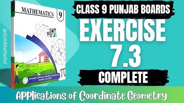 Class 9 maths chapter 7 Exercise 7.3 New book || 9th Maths ex 7.3 || 7.3 maths class 9 || Pctb