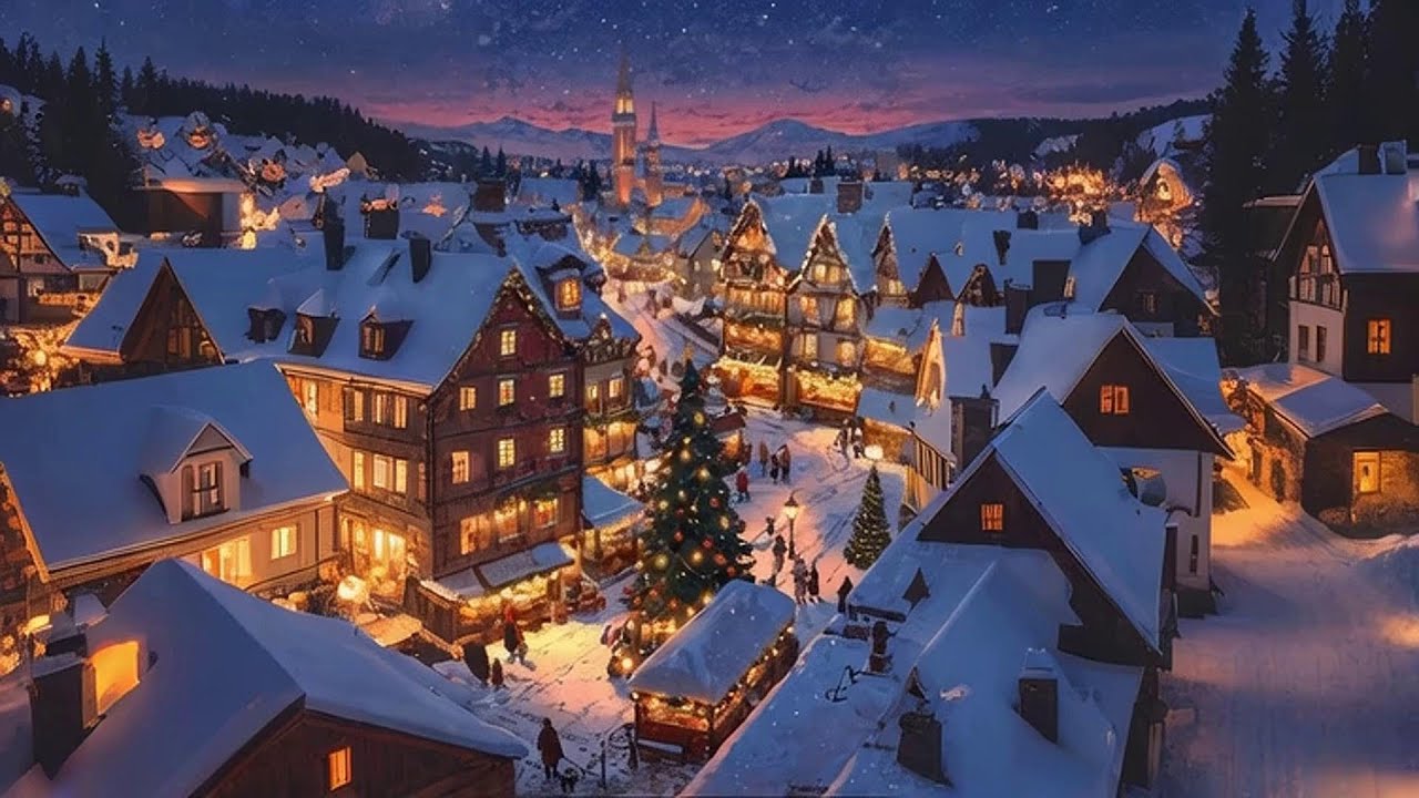 Christmas Jazz Music 2024 🎄 Beautiful Snowy Christmas Ambience