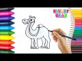 Como dibujar un Camello Kawaii
