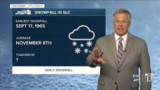 Winter storm continues in northern Utah | Saturday, Oct. 22 night forecast