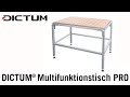 DICTUM® Multifunktionstisch PRO - Die vielseitige Arbeitsstation