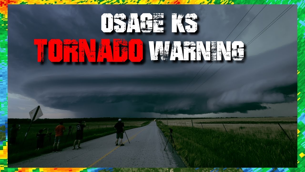 TORNADO WARNED SUPERCELL OSAGE, KS 6/28/24 - YouTube