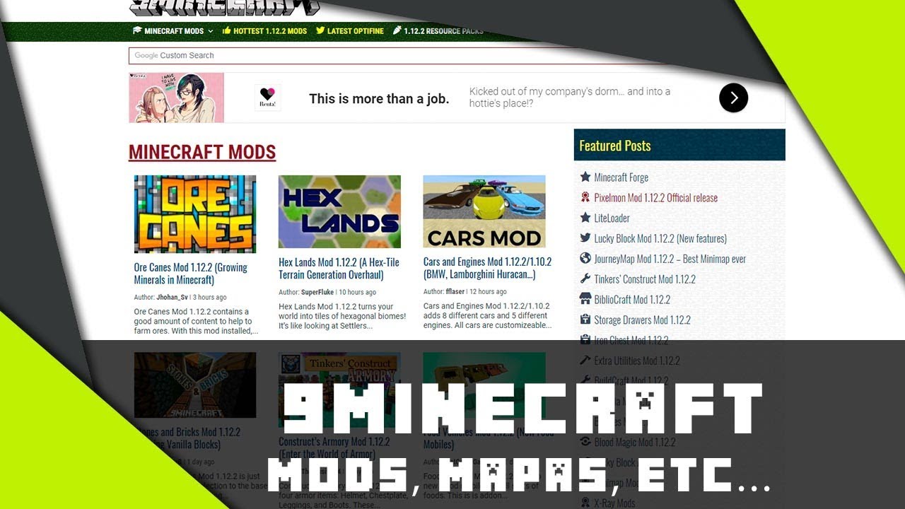 9MINECRAFT : MELHOR SITE PARA BAIXAR MODS MAPAS SKINS ENTRE OUTROS ...