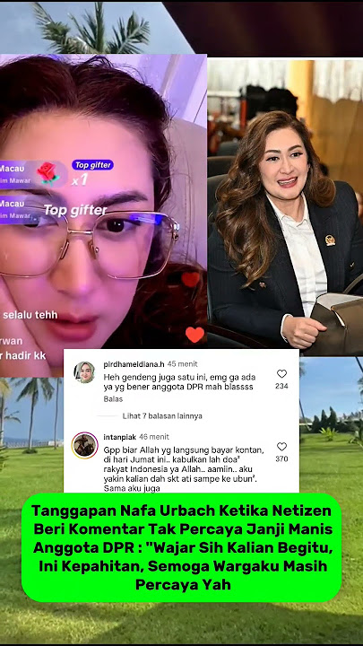 Nafa Urbach's Response to Netizens' Disbelief in the House of Representatives' Sweet Promises