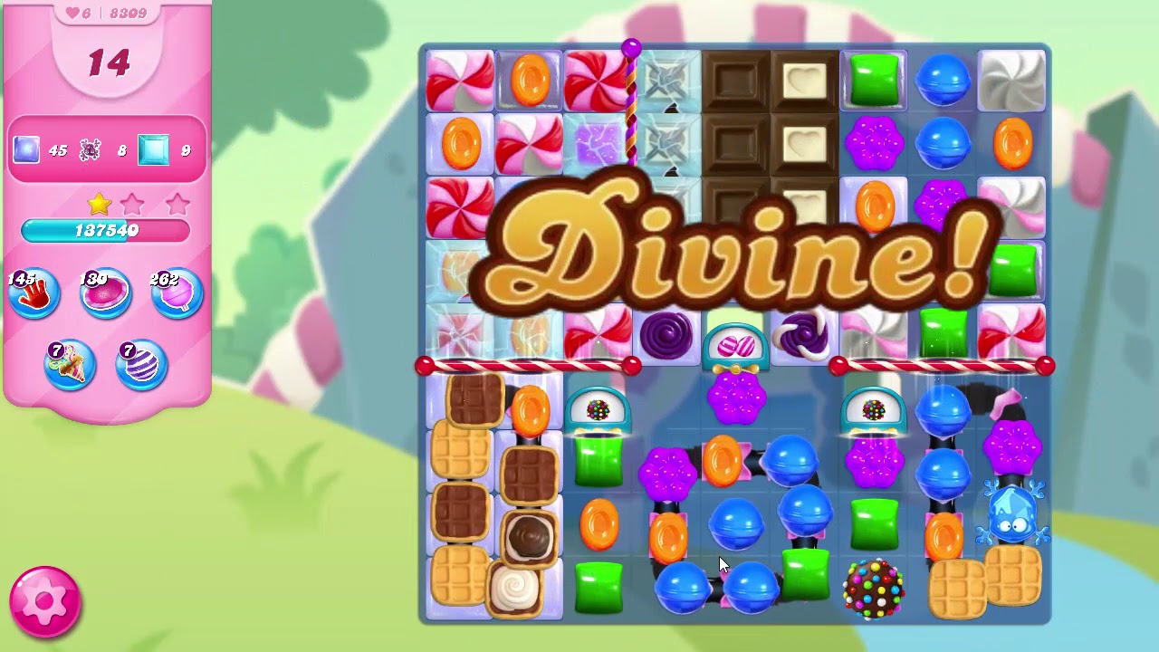Candy Crush Saga Level 8309 NO BOOSTERS - YouTube