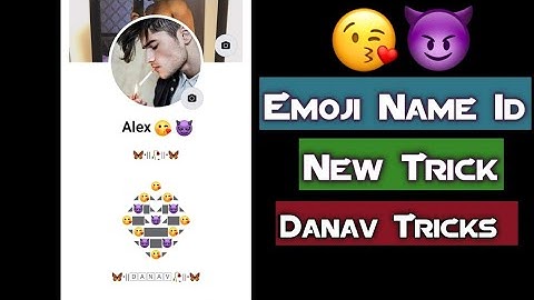 How To Make Emoji Name Id On Facebook || How To Make Invalid Name Id On Facebook || By Danav Tricks