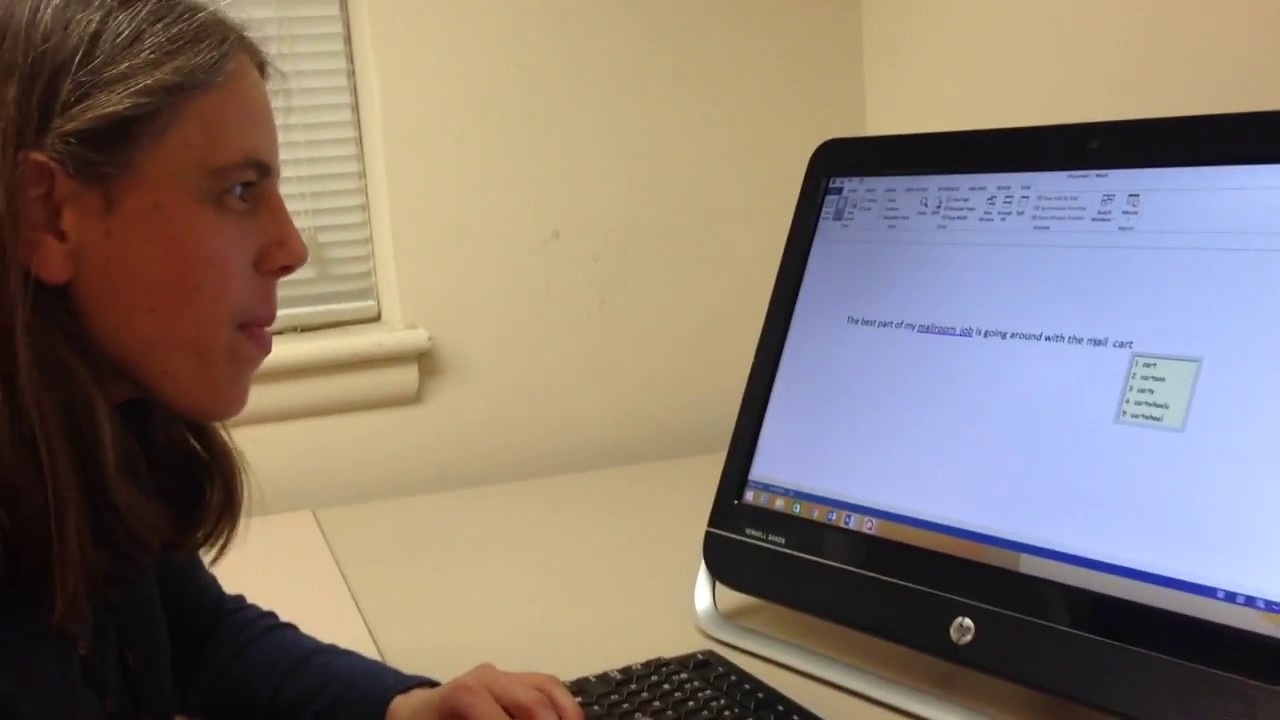 Jenny Demonstrates How To Use Word Q