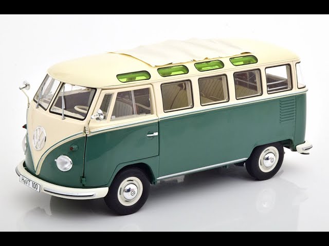 Modelissimo: Schuco VW Bulli T1b Samba green/white 1/18