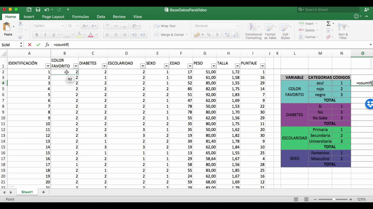 Estadística Paso A Paso 4 Calcular Frecuencia Absoluta En Excel Youtube