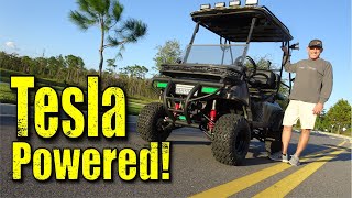 Tesla Powered Hunting Cart!  Lithium Battery Conversion! by The Handy Hunter 129,691 views 3 years ago 20 minutes