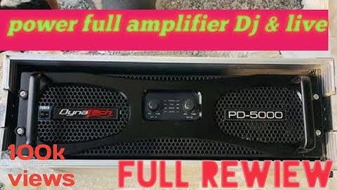 Dynatech PD-5000 amplifier sound check