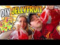 Race To Make the BIGGEST Tiktok DIY Jellyfruit! How to make Tiktok Jelly Fruit Loser has to do DARE!