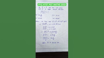 PYQ HTET PGT MATHS 2023 By Kavita Sheoran