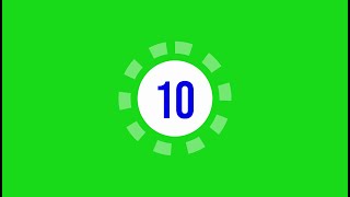 10 Seconds Countdown | #greenscreen | Free Stock #chromakey
