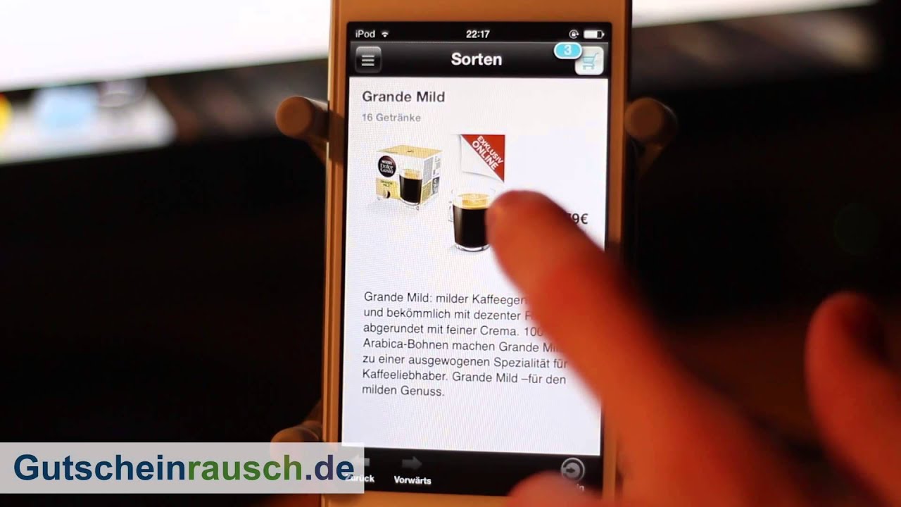 Dolce Gusto App im Test auf Gutscheinrausch.de - YouTube