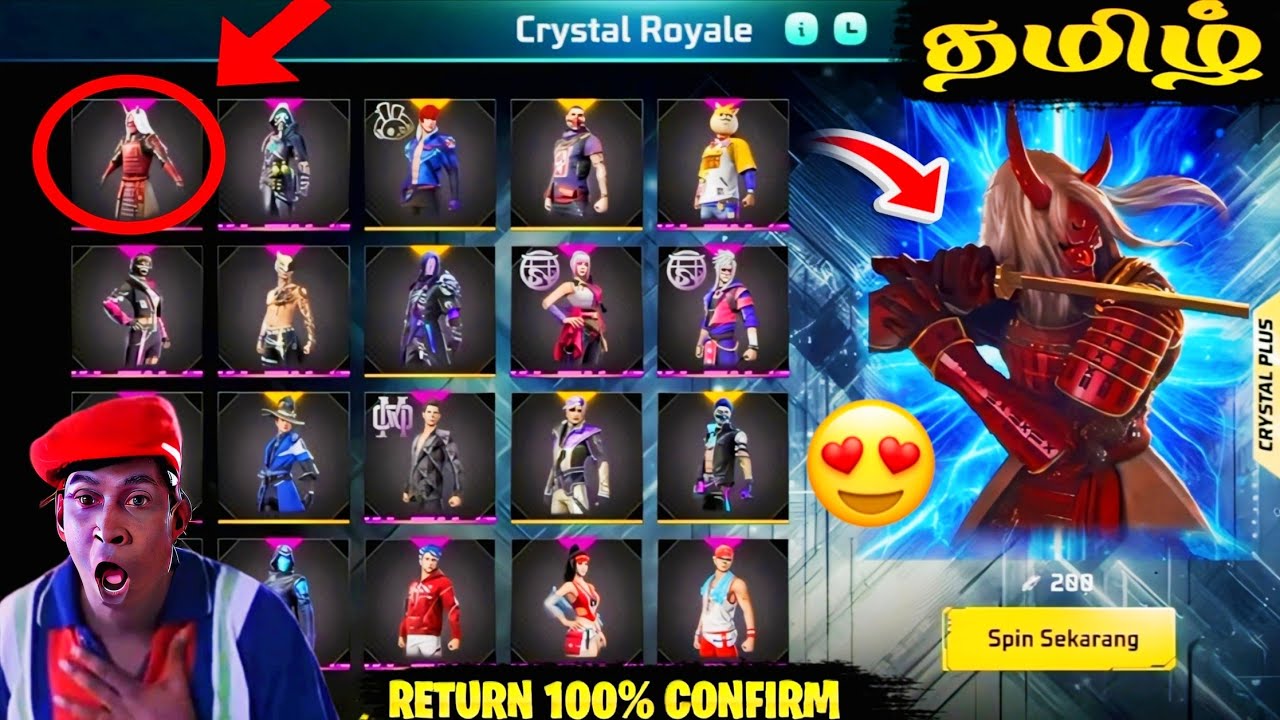 ZOMBIE SAMURAI BUNDLE RETURN CONFIRM DATE😍 BLACK T SHIRT🤯💥| FREE FIRE NEW EVENT TAMIL😍| FF NEW EVENT
