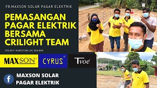 Pemasangan Pagar Elektrik Kebun Bersama Maxson Malaysia