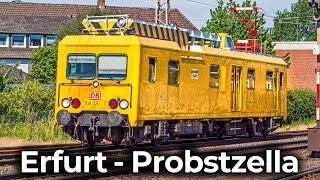 Lokführersicht: Erfurt - Jena - Probstzella | Führerstandsmitfahrt im Revisionstriebwagen - BR 708.3