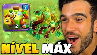 FIZ O ATAQUE DAS TROPAS DE RAÍZES E DEU CERTO NO CLASH OF CLANS!!