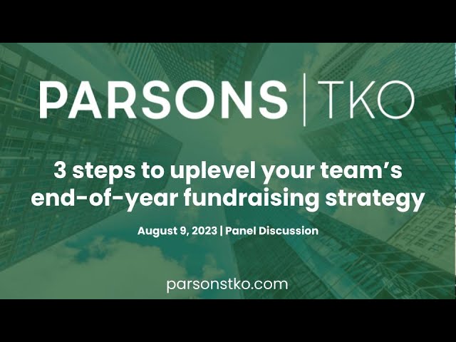 Thumbnail for Webinar: 3 steps to uplevel your team’s end-of-year fundraising strategy