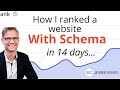 How I ranked a website in 2 weeks using Schema and AI