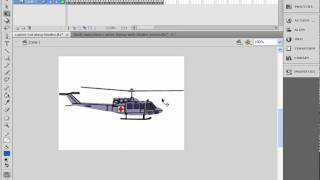 Helicopter flash animation
