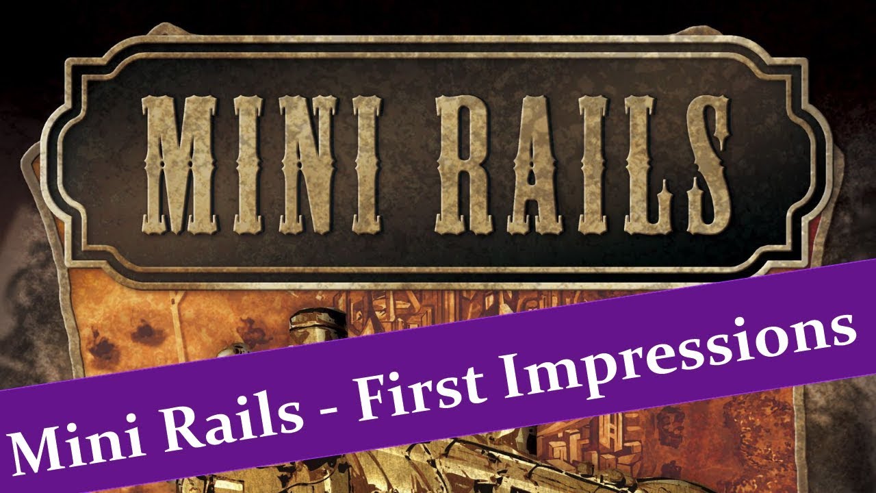 Tasty Minstrel Games Mini Rails – Strategiespiel (Englische Version), Für 2–4 Spieler