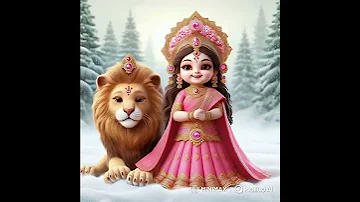 Maa Sherawali Special Ai Shorts Aianimation Song Aivideo Sorts Music Cute Aivideoediting Maa 