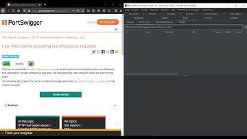 Web cache poisoning via ambiguous requests-Web Security Academy