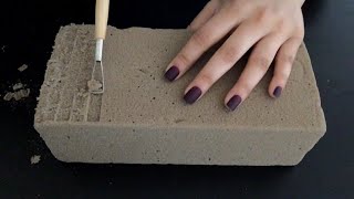 ASMR Dry Floral Foam | Carving, Poking, Tapping, Scratching, Crushing!