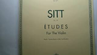 Hans Sitt Violin Etude #8 op. 32