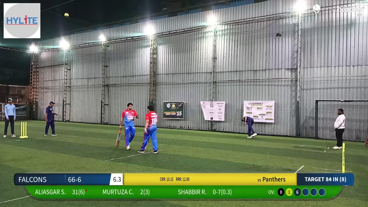 Panthers vs FALCONS Live Cricket Match | Thunderbolt Cricket League S5 Live - Maharashtra Turf Club