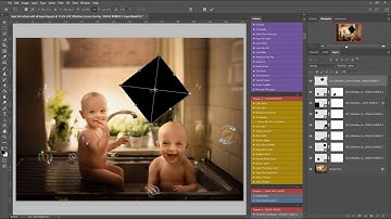 How to add bubbles in Photoshop using real bubble overlays
