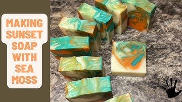Making designer soap sunset Soap| #soap #handmade #video
