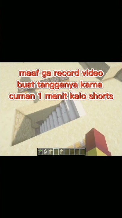 cara membuat tangga rahasia mudah ? diminecraft