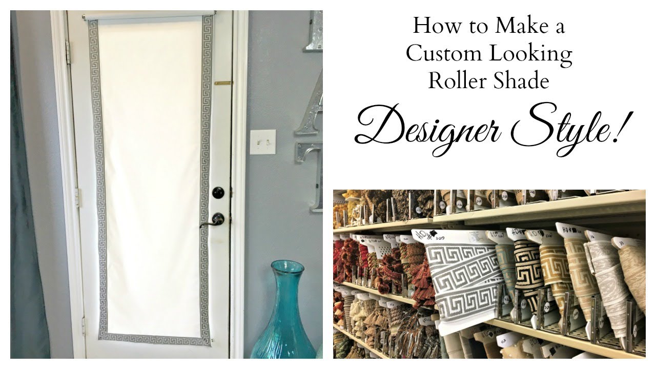 NEW! Designer DIY How To Make a Custom Roller Shade YouTube
