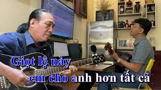 GIỌT LỆ SẦU  KARAOKE  -  Beat Guitar  Hay , Dễ Hát