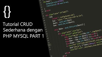 Tutorial CRUD Sederhana dengan PHP MYSQL Part #1 - Menambah data ke database