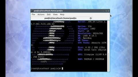 fedora 31 lxqt ram disk usage