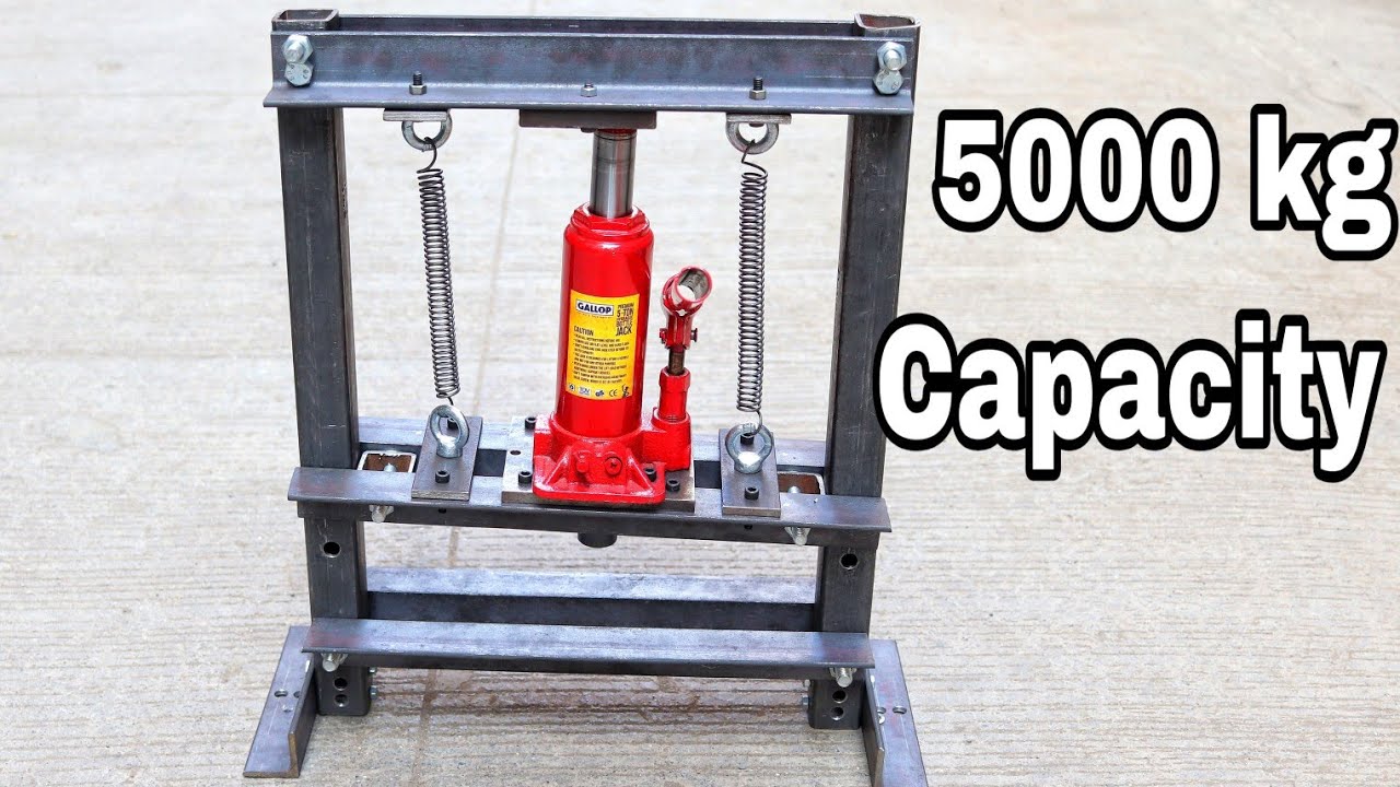 What can the mini 5000 kg hydraulic press crush ??? potens hydrau